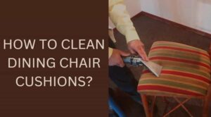 how to clean dining chair cushions